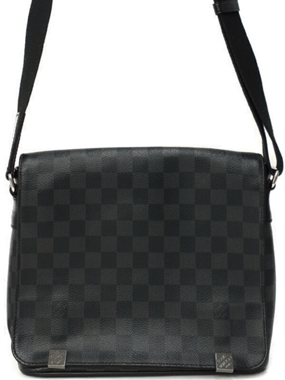 Louis Vuitton Damier Graphite Black District NM Shoulder Bag